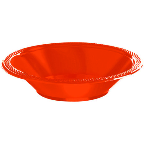 Orange Plastic Bowls