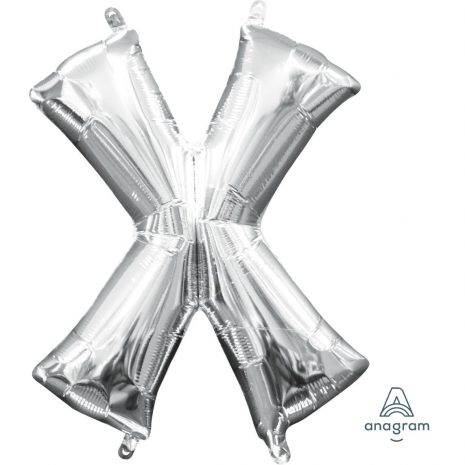 X Silver Jumbo Foil Balloon