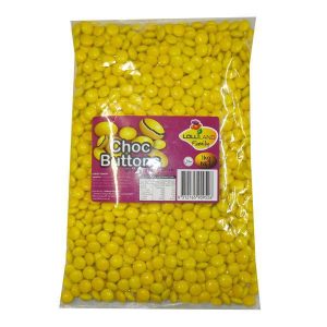 Yellow Chocolate Buttons - Bulk 1kg