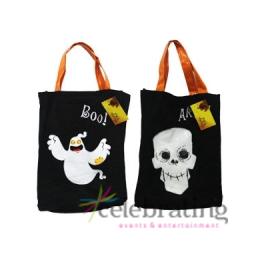 1 x Halloween Party Ghost or Skull Tote Bags Assorted