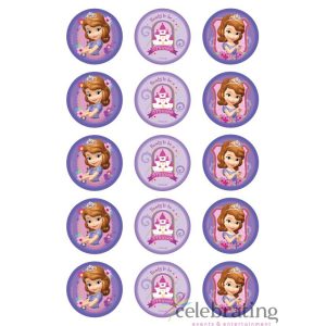 Sofia the First Cupcake Edible Images 15pk