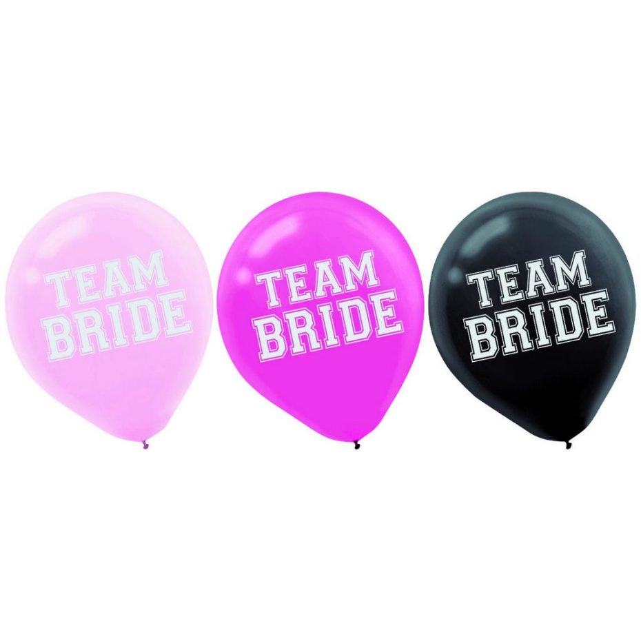 Team Bride 12 Latex Balloon Celebrating Party Hire And Party Supply Store Sydney 6216